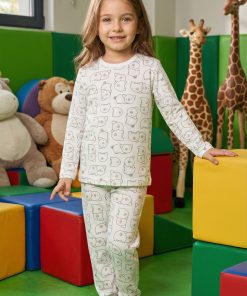 Uzun Kollu Koala Desenli Çocuk Pijama Takım