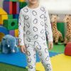 Uzun Kollu Penguen Desenli Çocuk Pijama Takım