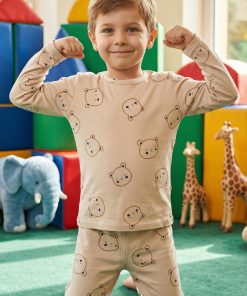 Kahverengi Uzun Kollu Panda Takım