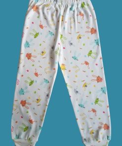 Alternative view of Uzun Kollu Renkli Tavşan Desenli Pijama Takım