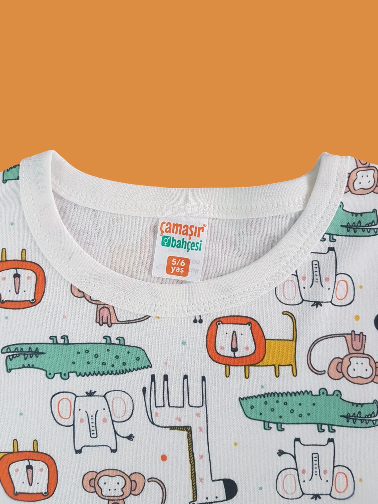 Uzun Kollu Aslan Desenli Pijama Takım - Görsel 6