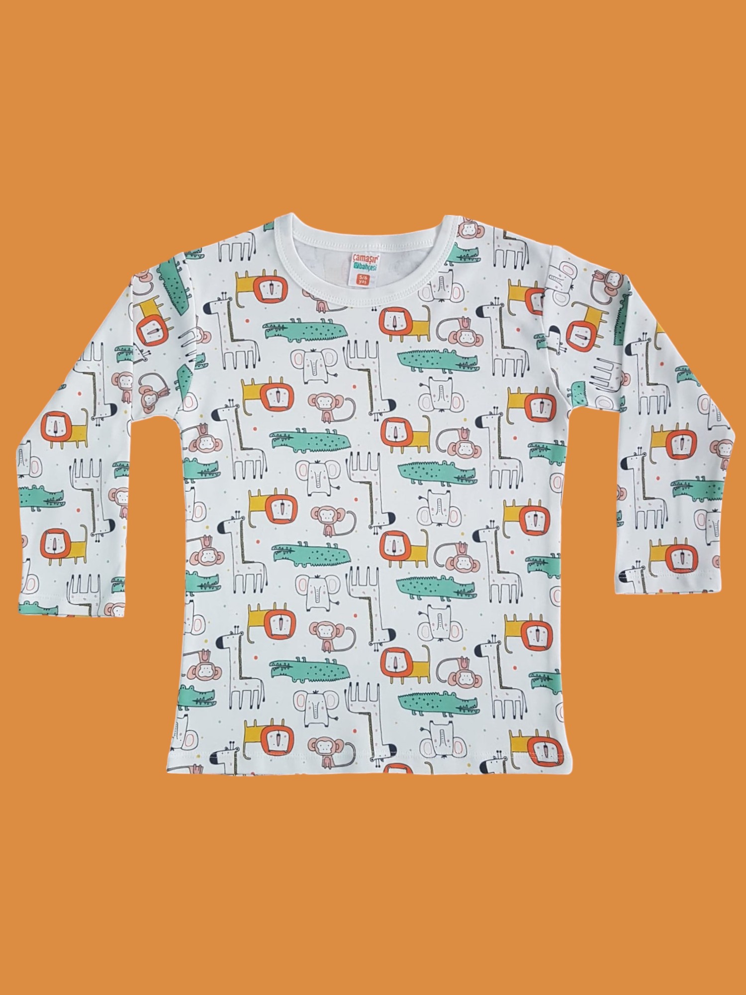 Uzun Kollu Aslan Desenli Pijama Takım - Görsel 3