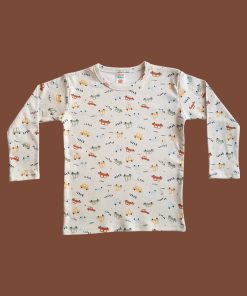 Alternative view of Uzun Kollu Araba Desenli Pijama Takım